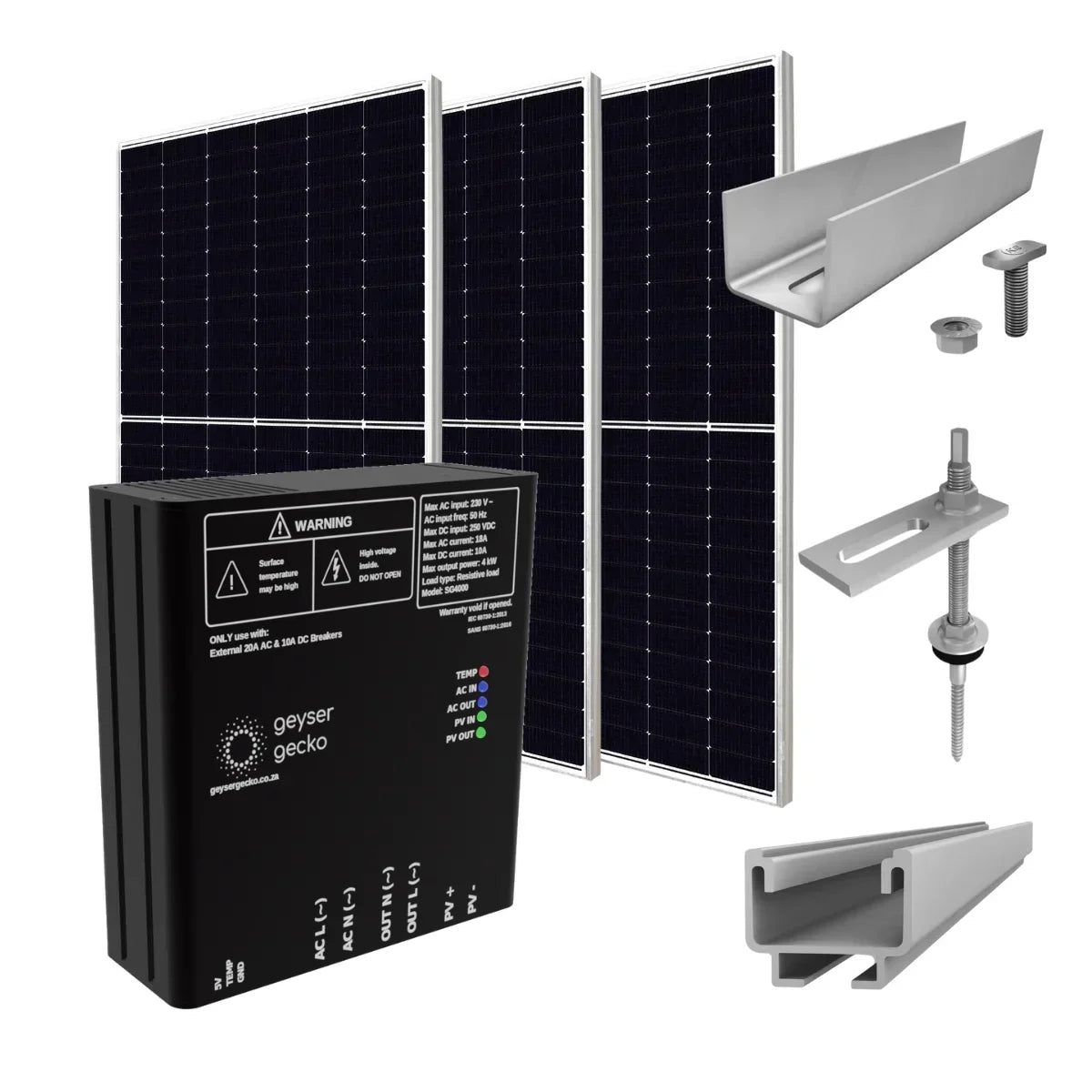 Geyser Gecko PV Solar Water Heating System